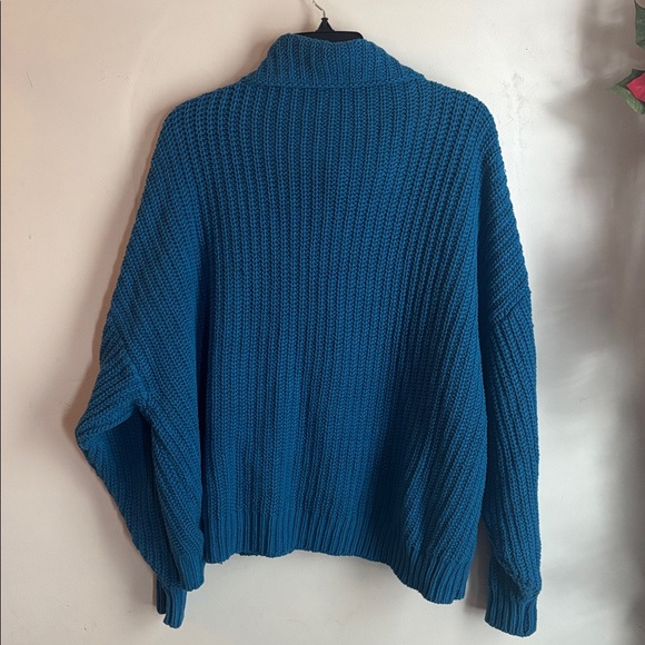 Free People | Swim Too Deep Sweater in  "Mykonos Blue" XS - Picture 9 of 10